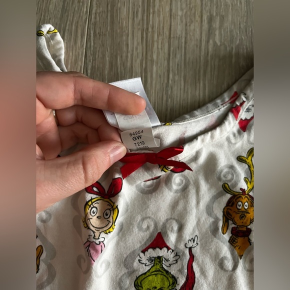 Hanna Andersson Girls The Grinch Dr. Seuss Collection Pajama Dress - Size 12 - Picture 5 of 6